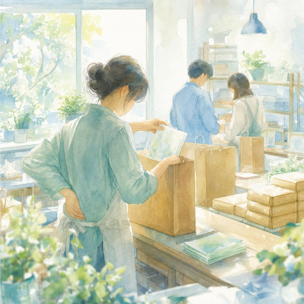 鼻や喉がつらい朝でも。その日の梱包作業で感じたこと